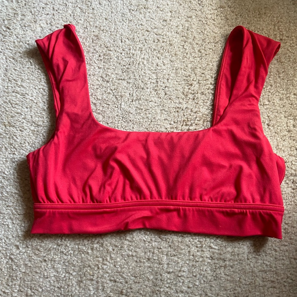 Aerie Offline Red Square Neck Bralette